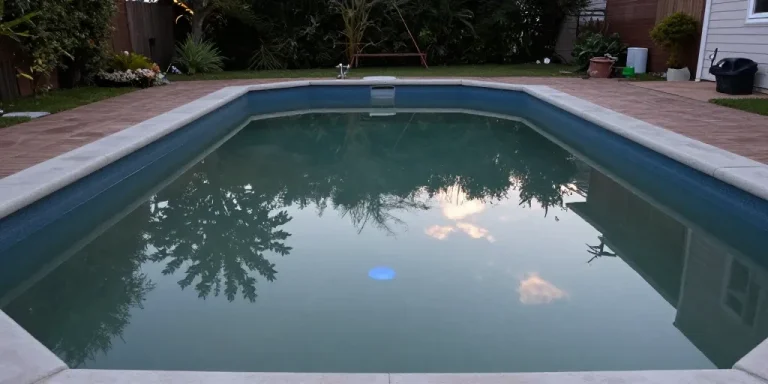 trübes poolwasser